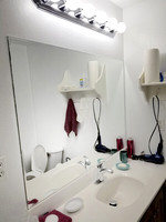 Bathroom for makeup and changing outfits